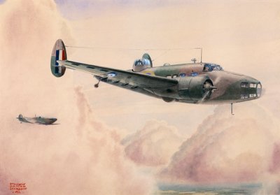 Bombardier léger Hudson en vol - Stanley Orton Bradshaw