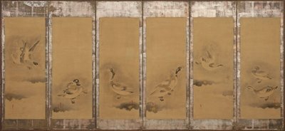Oies sauvages, période Momoyama ou Edo, 1568-1640 - Sôtatsu