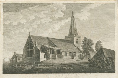 Église de Church Eaton : gravure, nd [c 1800] - Stebbing Shaw