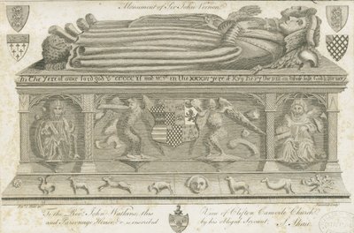 Église de Clifton Campville - Monument Vernon - Stebbing Shaw