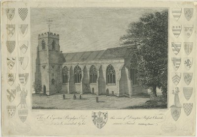 Église de Drayton Bassett (gravure) - Stebbing Shaw