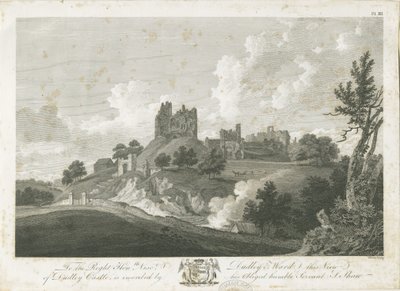 Château de Dudley : gravure - Stebbing Shaw