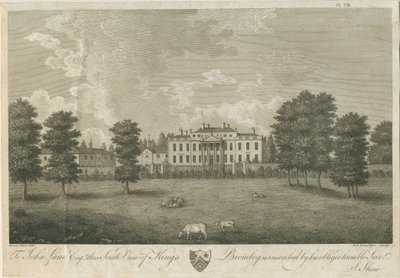 Kings Bromley Hall (gravure) - Stebbing Shaw