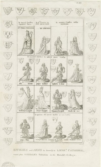 Cathédrale de Lichfield - Effigies et Armoiries - Stebbing Shaw