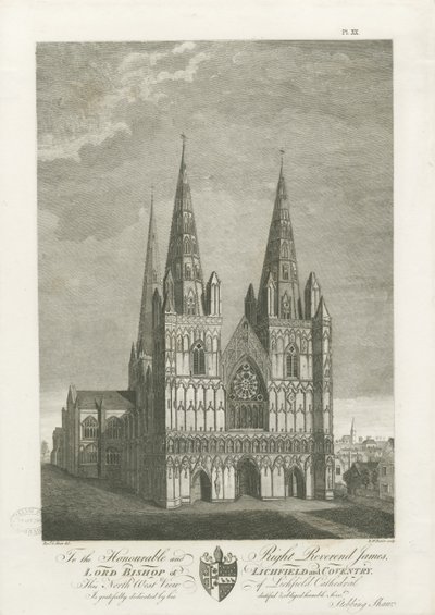 Cathédrale de Lichfield - Façade Ouest - Stebbing Shaw