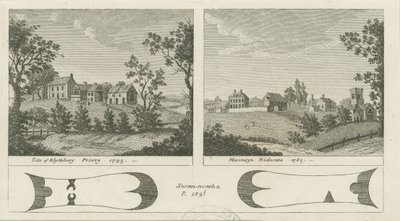 Mavesyn Ridware - Site du prieuré de Blythbury (1795) - Stebbing Shaw
