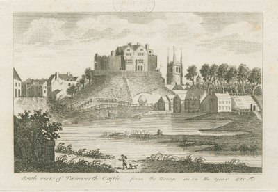 Château de Tamworth : gravure - Stebbing Shaw