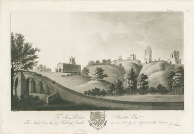 Château de Tutbury - Vue nord-est - Stebbing Shaw