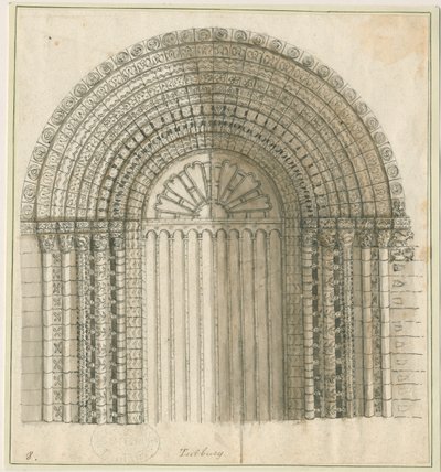 Église prieurale de Tutbury - Arche dans la porte ouest - Stebbing Shaw