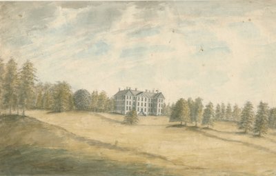 Wrottesley Hall : aquarelle, nd [1762-1802] - Stebbing Shaw