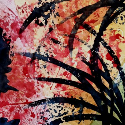 Expérience avec des feuilles - N° 5 - Steegs Art Karin