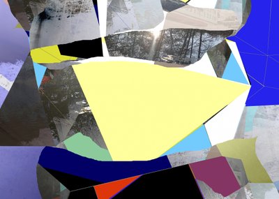 Collage abstrait « Lumière du soleil » - Stefan Fransson