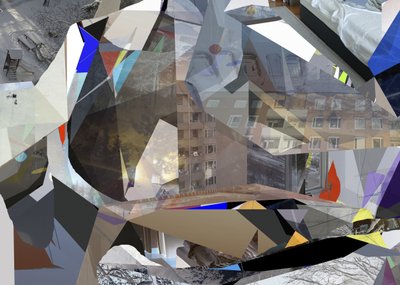 Géométrie urbaine abstraite - Stefan Fransson