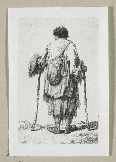 Mendiant vu de dos - Stefan Juliusz Norblin de la Gourdaine