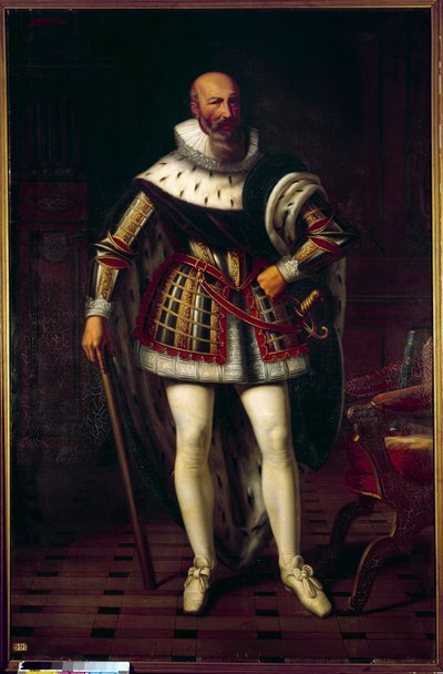 Portrait en pied de Maximilien de Béthune, Marquis de Rosny, Duc de Sully (1559-1641). Peinture de Sébastien Louis Norblin de la Gourdaine (1796-1884) - Stefan Juliusz Norblin de la Gourdaine