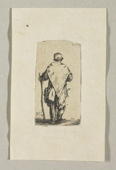 Homme debout portant un tissu blanc - Stefan Juliusz Norblin de la Gourdaine
