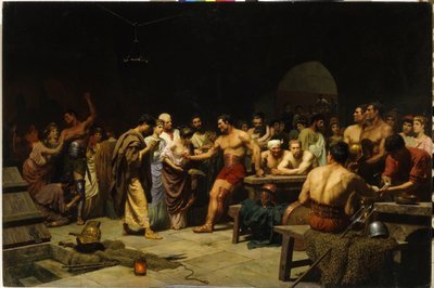 Les gladiateurs avant leur entrée dans l
