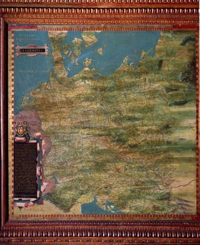 Allemagne Carte réalisée par Stefano Bonsignori vers 1581 - Stefano Buonsignori