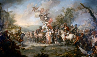 Allégorie de la victoire de Catherine la Grande sur les Turcs et les Tatars, 1772 - Stefano Torelli