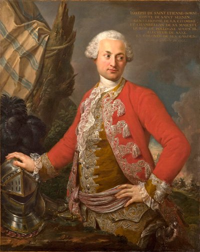Portrait de Joseph de Saint Étienne Borne, Comte de Saint Sernin, Chambellan Royal Polonais et Électoral Saxon, Capitaine de la Garde et Adjudant-Général de l