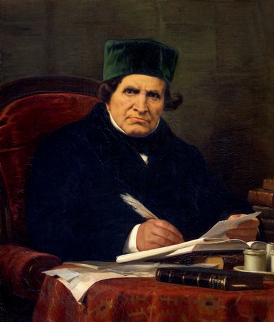 Portrait de Giovan Battista Niccolini, dramaturge et patriote italien - Stefano Ussi