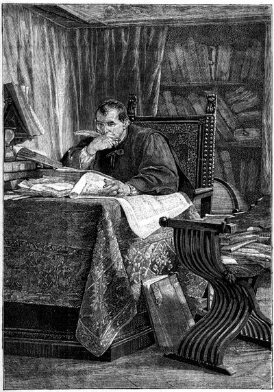 Portrait de Niccolò di Bernardo dei Machiavelli (Nicolas Machiavel) - Stefano Ussi