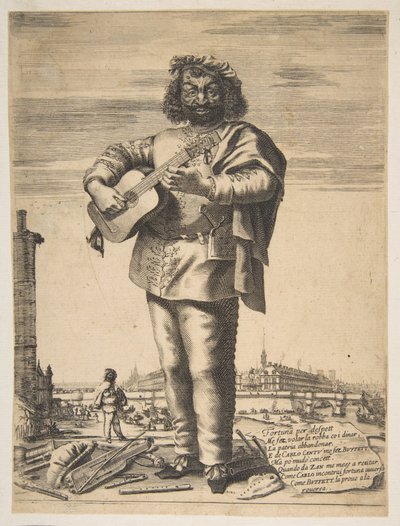 Carlo Cantu dit Buffetto, 1646. Créateurs : Stefano della Bella, Jean Couvay - Stefano della Bella, Jean Couvay