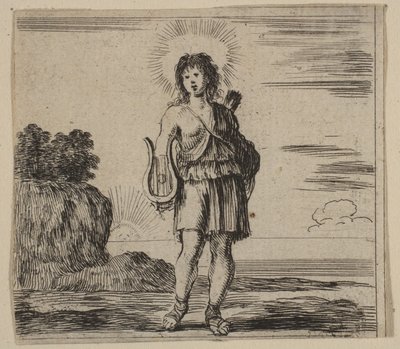 Apollon, du Jeu de la Mythologie, 1644 - Stefano della Bella
