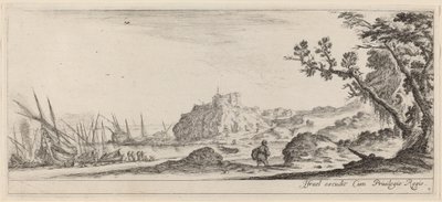 Bateaux sur le rivage - Stefano della Bella