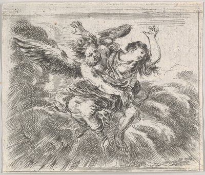 Borée et Orithye, du Jeu de la Mythologie, 1644 - Stefano della Bella