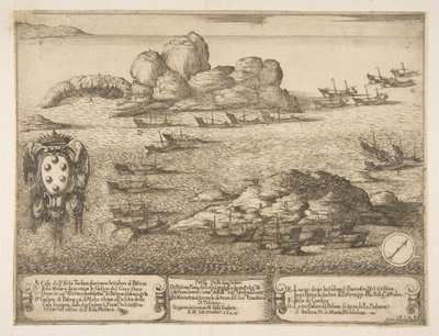Capture de deux galères à Byserta, 1628 - Stefano della Bella