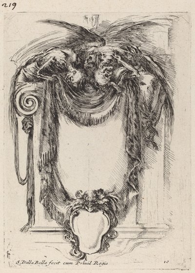 Cartouche suspendu à des cadavres, 1647 - Stefano della Bella