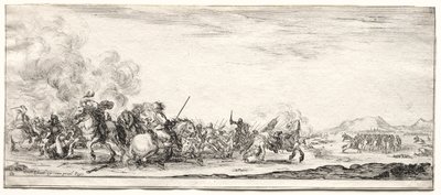 Escarmouche de cavalerie - Stefano della Bella