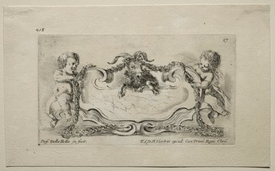 Collection de divers caprices et nouveaux dessins de cartouches et ornements : No 17 - Stefano della Bella