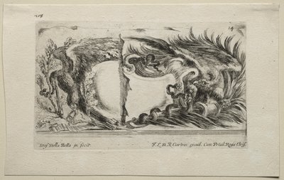 Collection de divers caprices et nouveaux dessins de cartouches et ornements : No 14 - Stefano della Bella