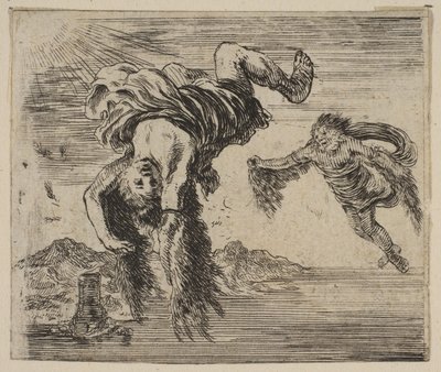 Dédale et Icare, du Jeu de la Mythologie, 1644 - Stefano della Bella