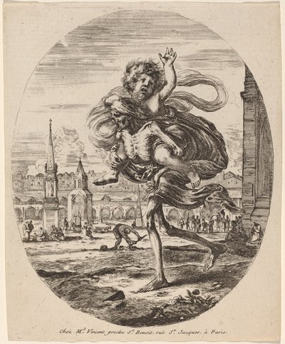 La Mort portant un enfant à gauche - Stefano della Bella