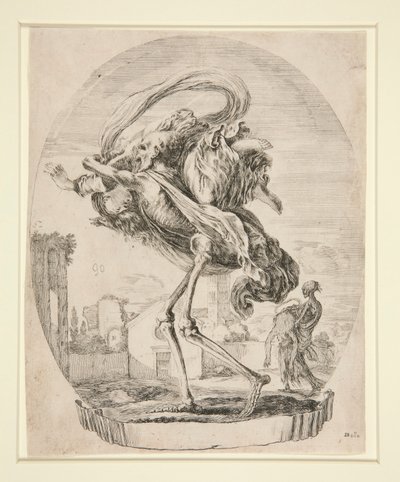 La Mort emportant une jeune femme - Stefano della Bella