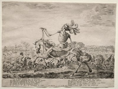 Mort sur le champ de bataille, 1646-1647 - Stefano della Bella