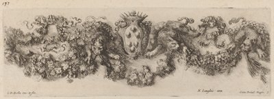 Feston avec armoiries des Médicis, probablement 1648 - Stefano della Bella