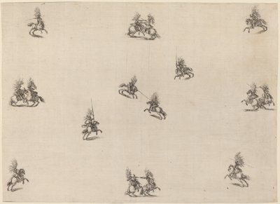 Cavaliers combattants, 1652 - Stefano della Bella