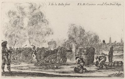 Tir des canons, vers 1641 - Stefano della Bella