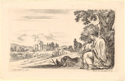 Femme avec enfant assise à l