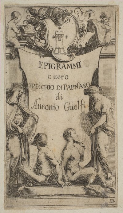 Frontispice pour Epigrammi de Guelfi, vers 1636 - Stefano della Bella