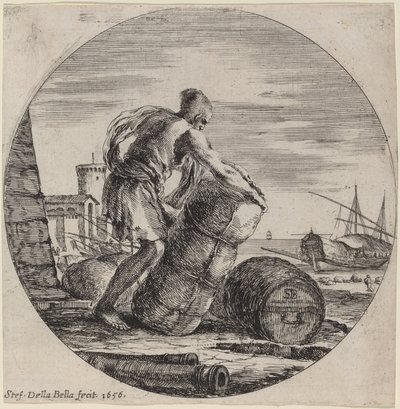 Galérien tirant la cargaison d