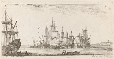 Groupe de navires, 1644 - Stefano della Bella