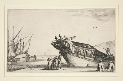 Scène de port d