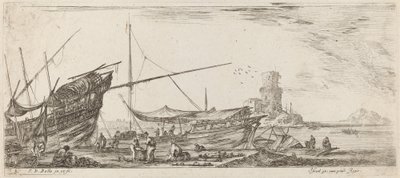 Vue du port - Stefano della Bella