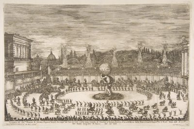 Il Mondo Festeggiante : Entrée de Cosme III de Médicis - Stefano della Bella