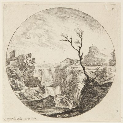 Paysage (Paysages et ruines de Rome, 7) - Stefano della Bella
